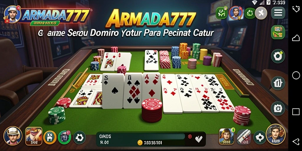 Tampilan gameplay menarik dari ARMADA777 dengan Domino.