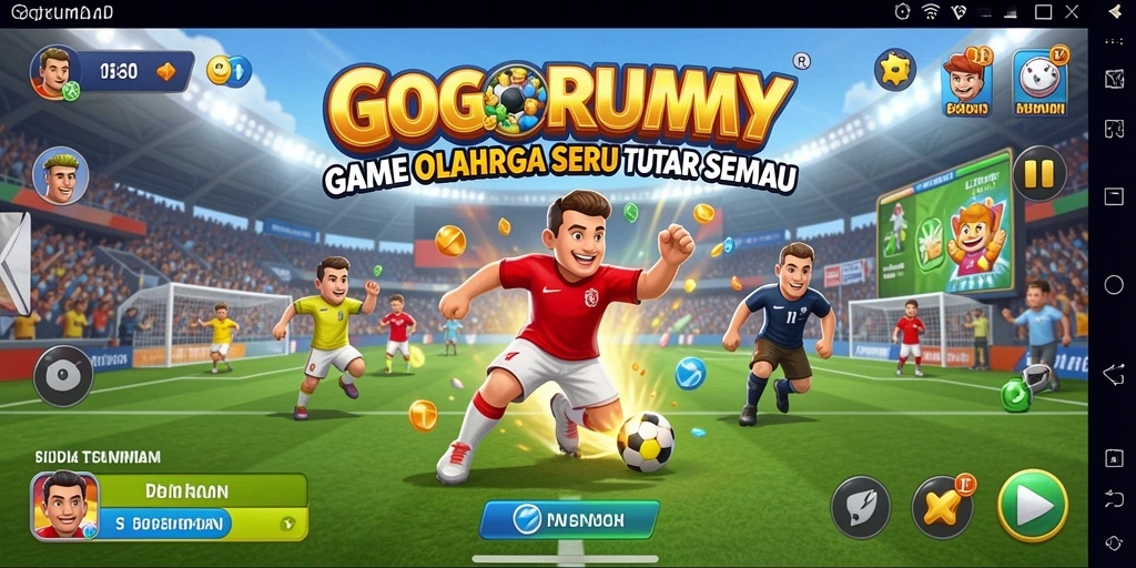 Tampilan gameplay menarik dari GOGORUMMY yang penuh aksi.