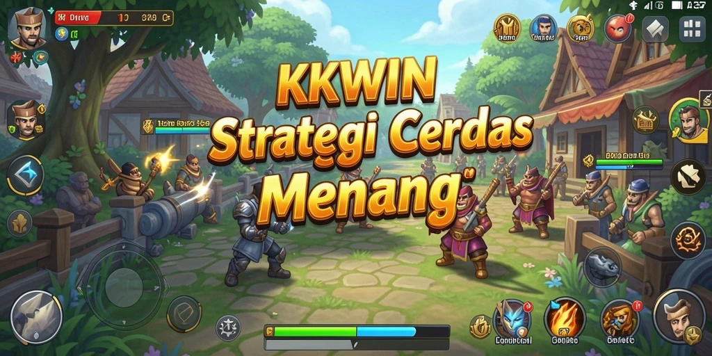 Tampilan gameplay strategi intens dan seru di KKWIN.