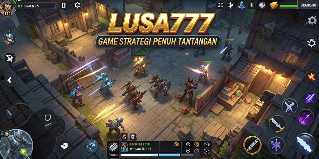 Tangkapan layar gameplay LUSA777 yang menampilkan pertempuran strategis.