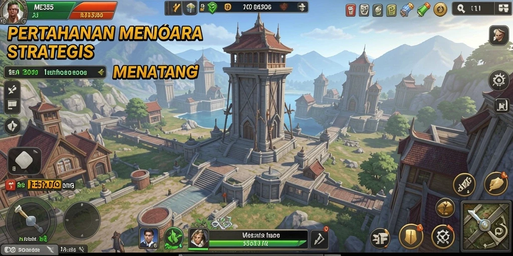 Gameplay menawan ME355 menampilkan pertahanan strategis menara yang mendebarkan.
