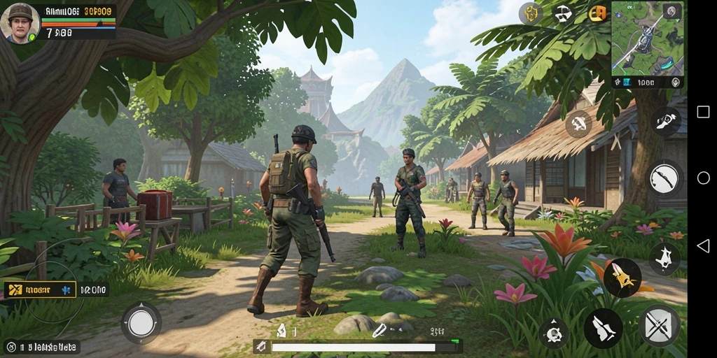 Tampilan gameplay MPO08 menunjukkan interaksi dinamis antar karakter.
