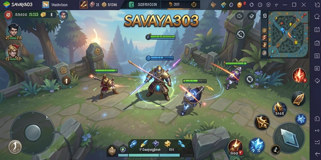 Screenshot dari SAVAYA303 menunjukkan pertempuran seru dengan visual yang menawan.